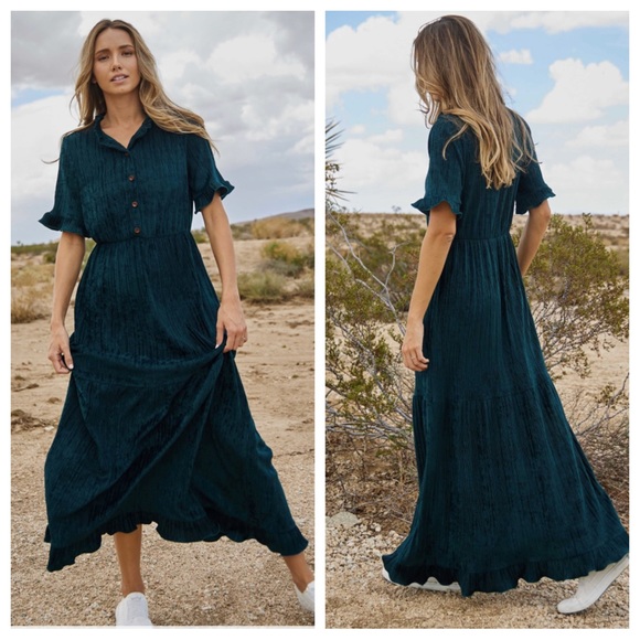 Beautiful Ruffle Detailed Tiered Maxi Dress - Picture 3 of 6